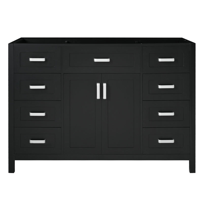 Bathroom Vanity Cabinet Only With 2 Soft Close Doors And 8 Drawers