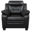 Winchell - Upholstered Padded Arm Tufted Accent Chair - Black