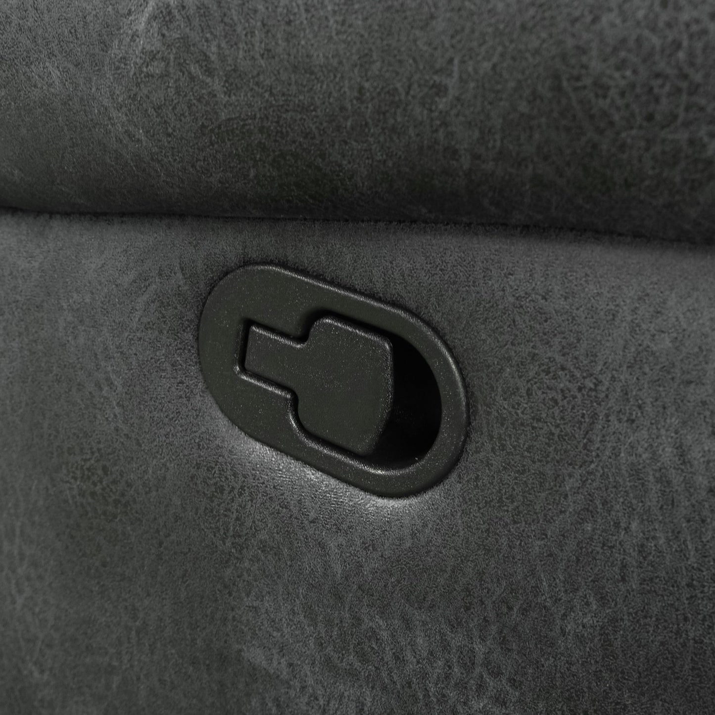 Reclining Sofa - Gray - Faux Leather