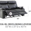 Stylish Reclining Loveseat For Two