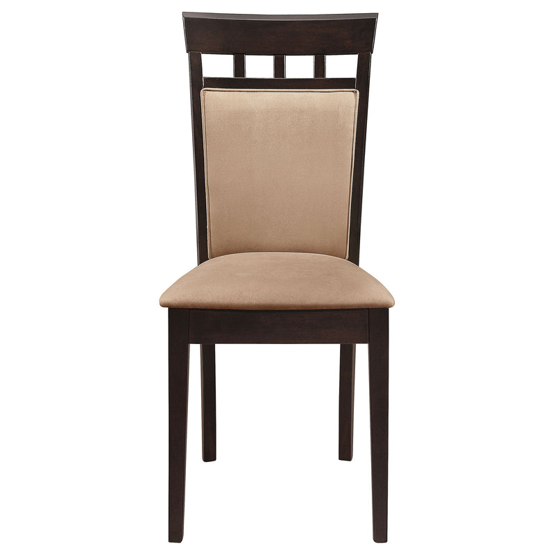 Gianna - 5 Piece Dining Set With Oval Table And Side Chairs - Cappuccino