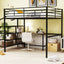 Loft Bed With Desk And Lateral Storage Ladder
