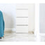 Elise - Slim Modular Closet Cabinet With Drawers - White