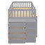 Bunk Bed With 4 Drawers And 3 Shelves