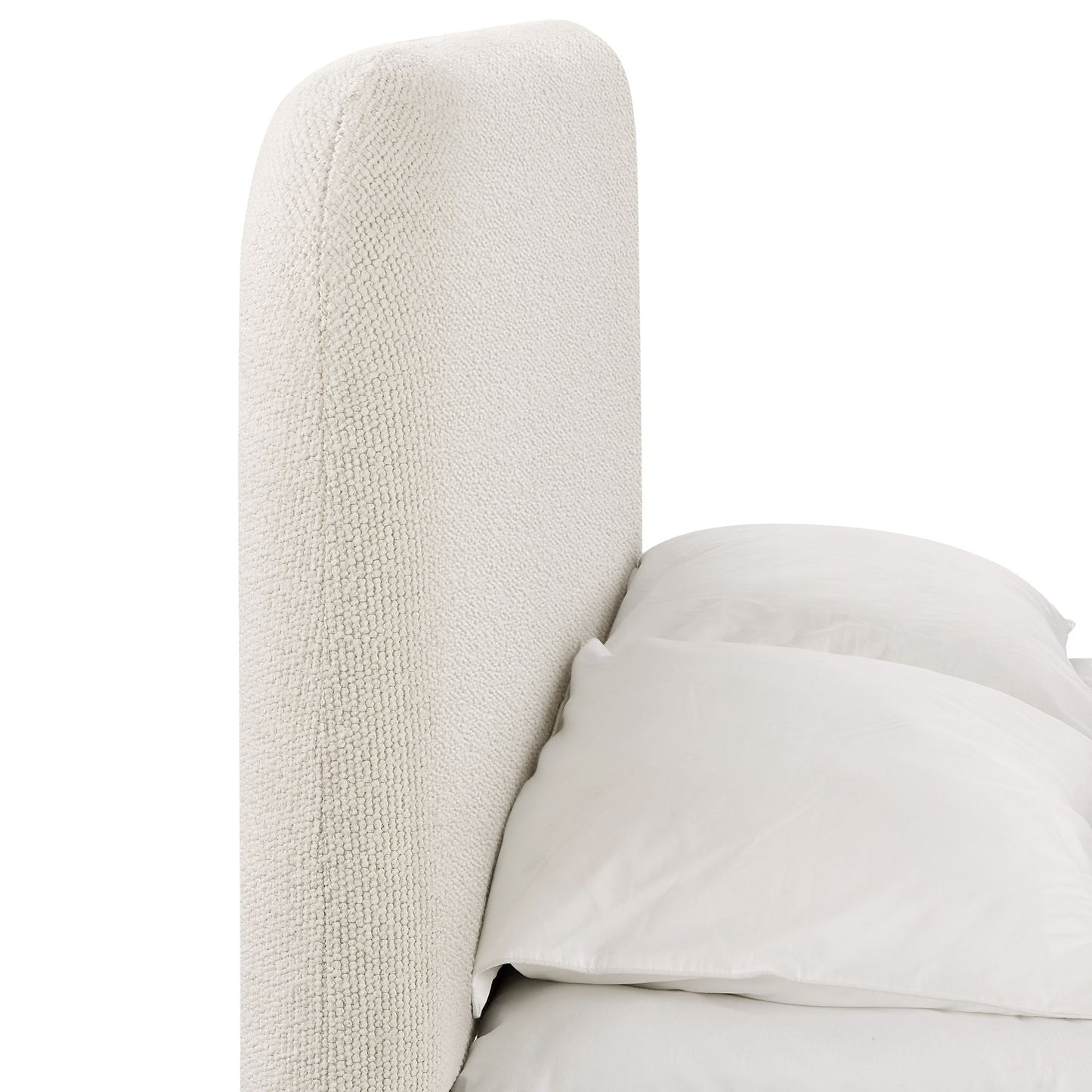 Linton - Upholstered Platform Bed With Curved Headboard
