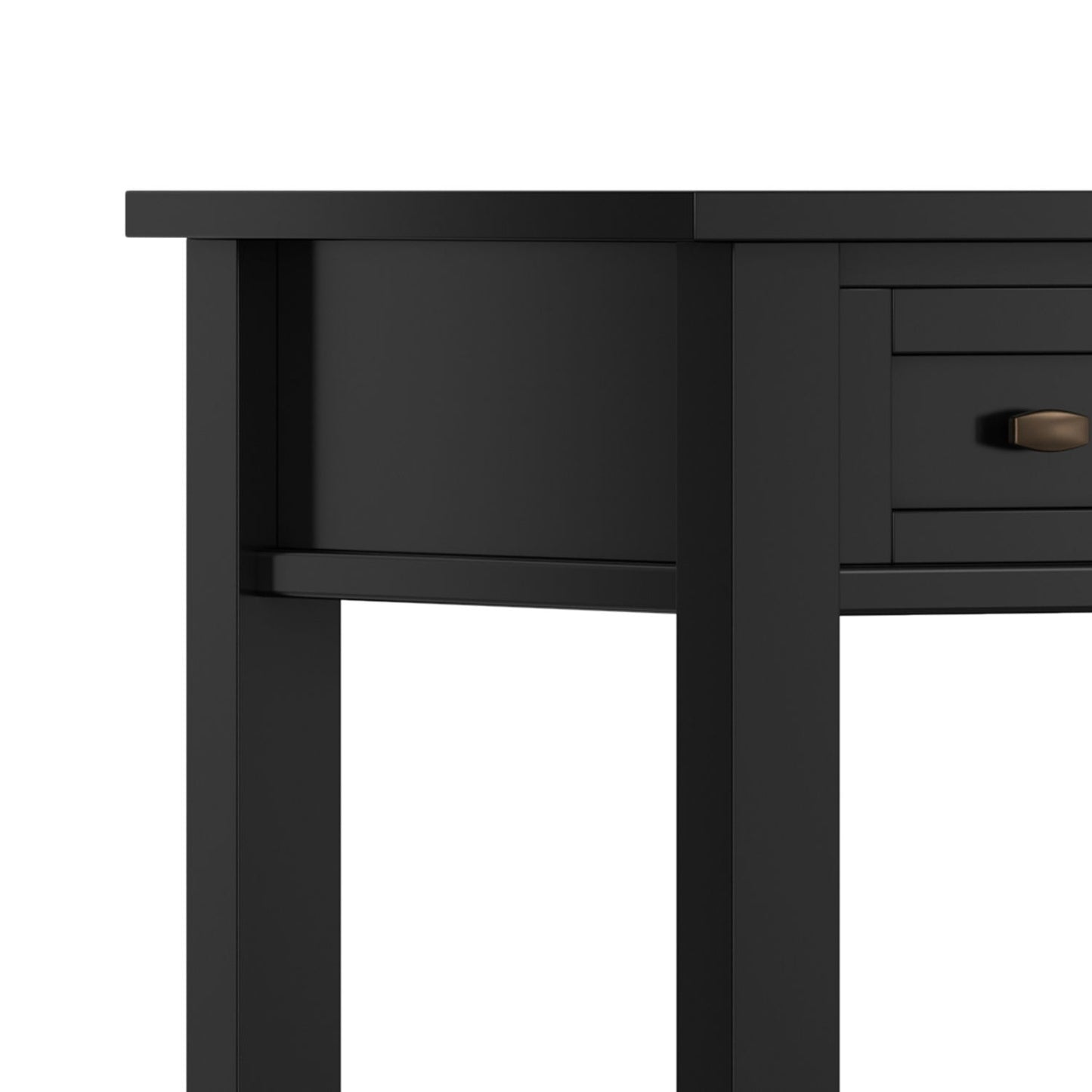 Warm Shaker - Writing Desk With Drawers - Black