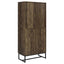 Gunderson - 8 Shelf Accent Cabinet - Oak