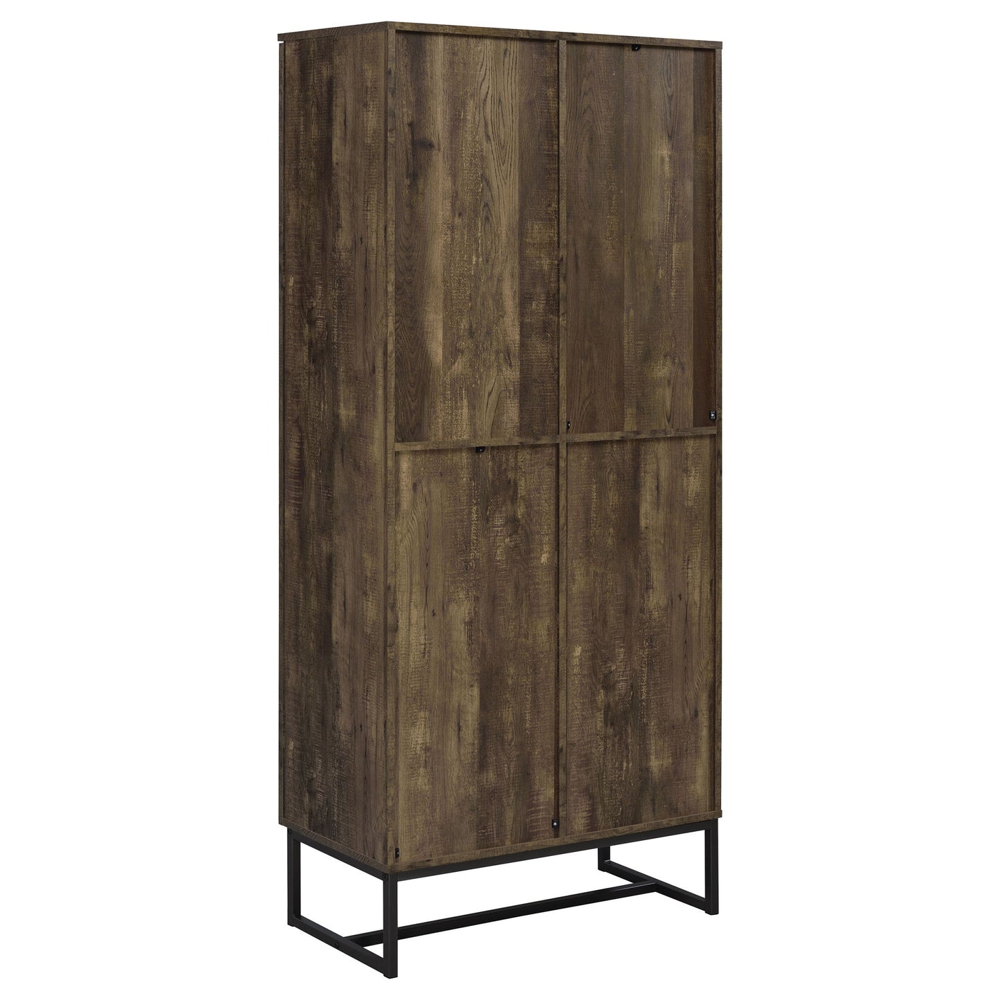 Gunderson - 8 Shelf Accent Cabinet - Oak