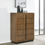 Moraga - 5 Drawer Chest Of Drawers - Ash Brown