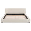 Stylish Upholstered Bed With Birch Wood Frame