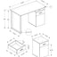 Computer Desk, Home Office, Laptop, Left, Right Set-Up, Storage Drawers, Work, Contemporary, Modern