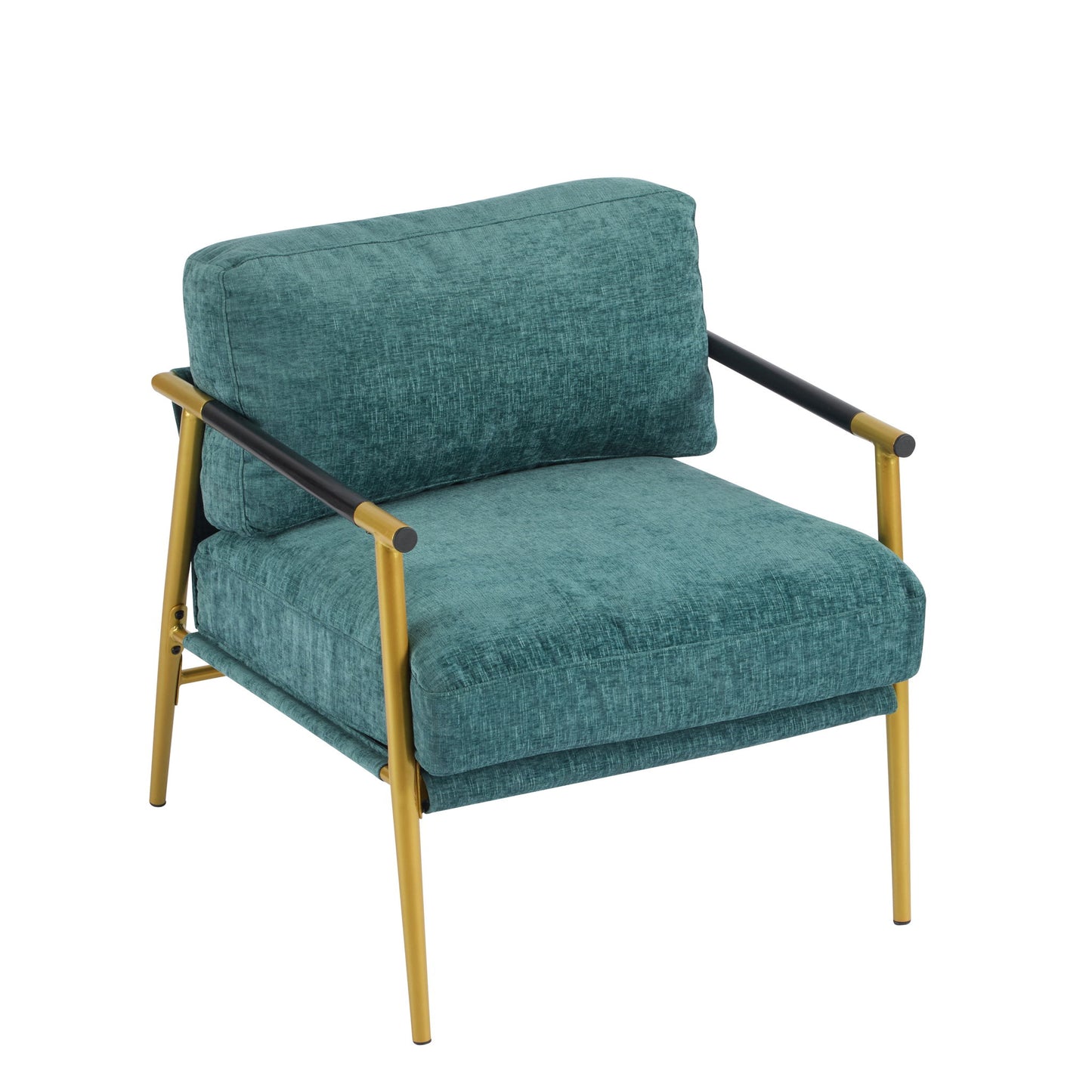 Modern Accent Chair With Cushions, Cozy Seating