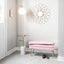 Symbol - Contemporary / Glam Floor Lamp Side Table - White Marble