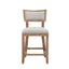 Upholstered Counter Height Bar Stools With Comfy Back (Set of 2)