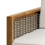 Outdoor Acacia Wood Club Chair With Wicker Accents