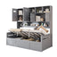 Daybed With All-In-One Cabinet And Shelf
