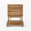 Outdoor Foldable Wood Dining Chair With Slat Design (Set of 2)