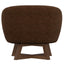 Swivel Accent Chair With Sculptural Base