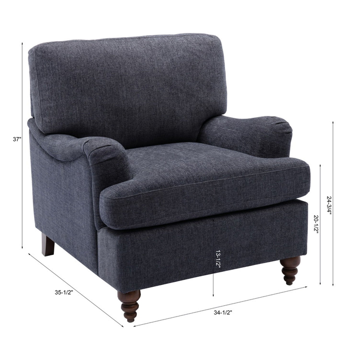 Candor - Arm Chair With English Roll Arms