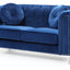 Stylish Sloped Arm Loveseat