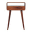 Solid Wood Curved Console Table