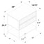 Tova - 2 Drawer Side Table With Shelf - Dark Brown