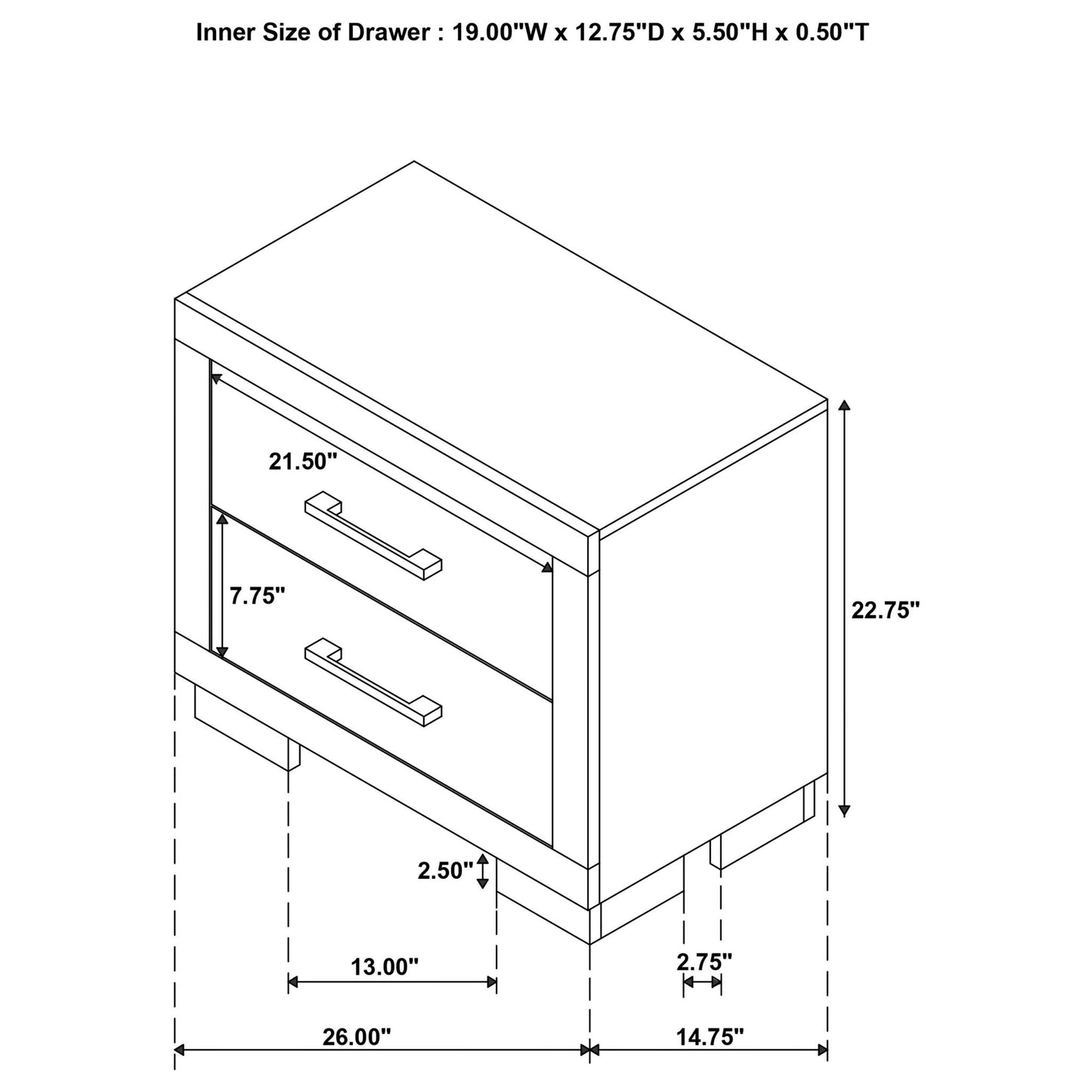 Tokyo - LED Bedroom Set