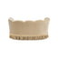 Clara - Medium Scalloped Pet Sofa Bed - Brown