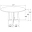 Guinea - Dining Table With Interlocking Base Design - Walnut
