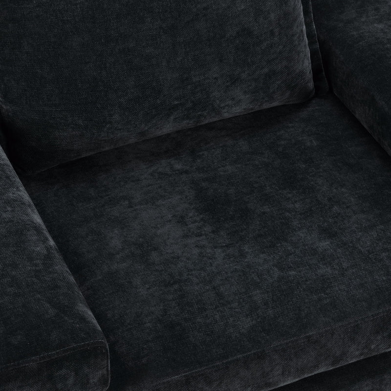 Upholstered Accent Chair With Wide Armrests And Ergonomic Back Support