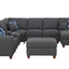 Tina - 8 Piece Upholstered Sectional With Ottoman