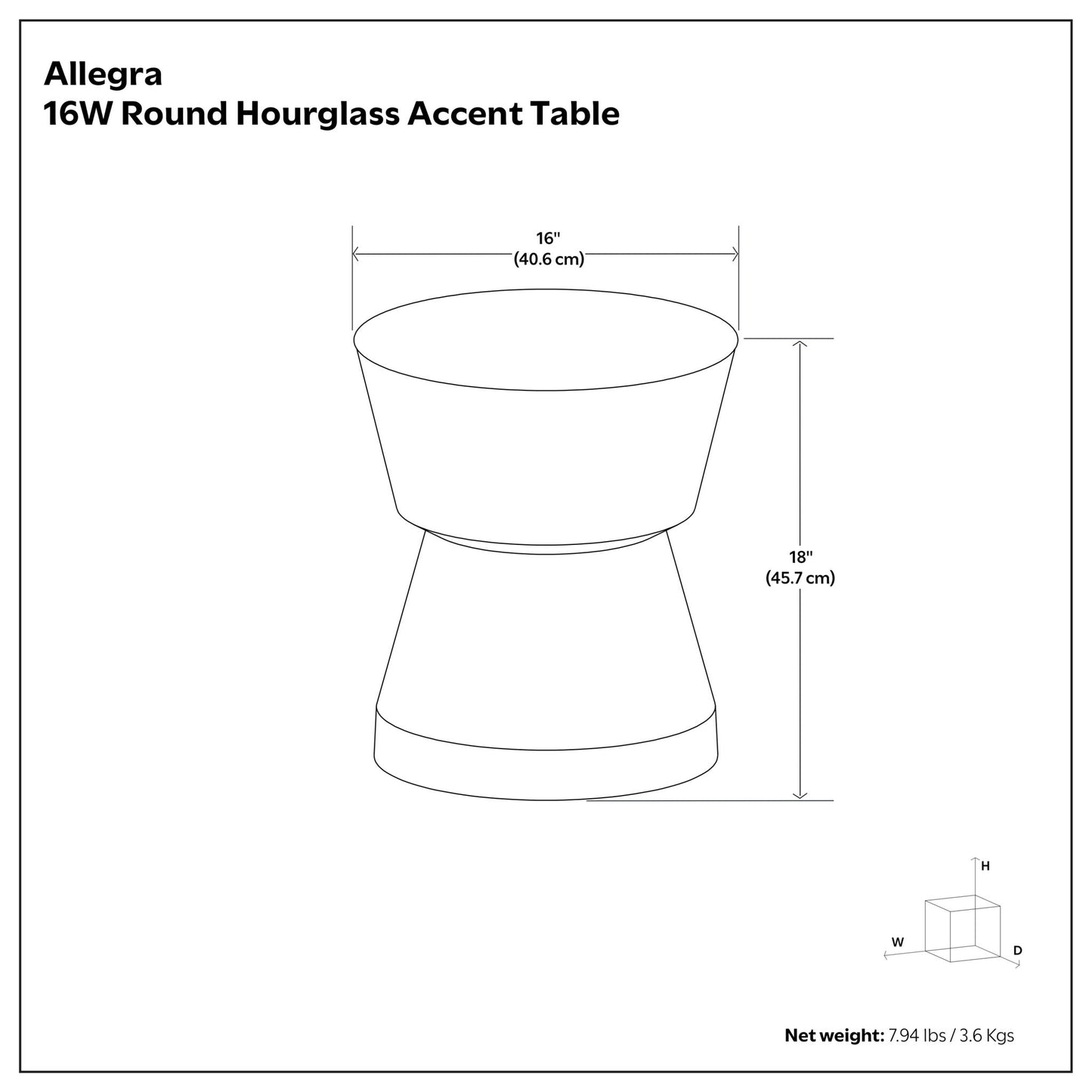 Allegra - Side Table - Antique Brass