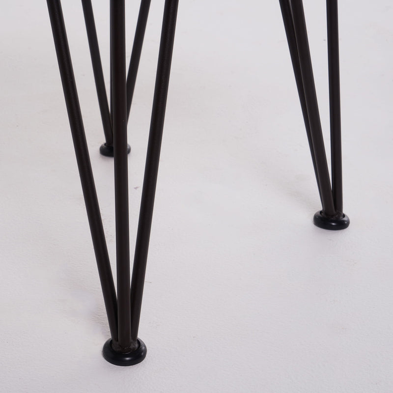 Zion - Outdoor Industrial Iron And Coffee Table - Teak
