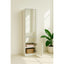 Elise - Slim Modular Closet Cabinet With Mirror - White
