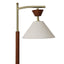 Nightstand Desk Lamp With Cone Shade For Eye Protection - Brown