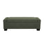 Textured Fabric Ottoman Bench With Hinged Lid