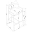 Low Back Upholstered Stool - Gray
