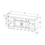 TV Stand Console Media Entertainment Center Storage Cabinet For Living Room