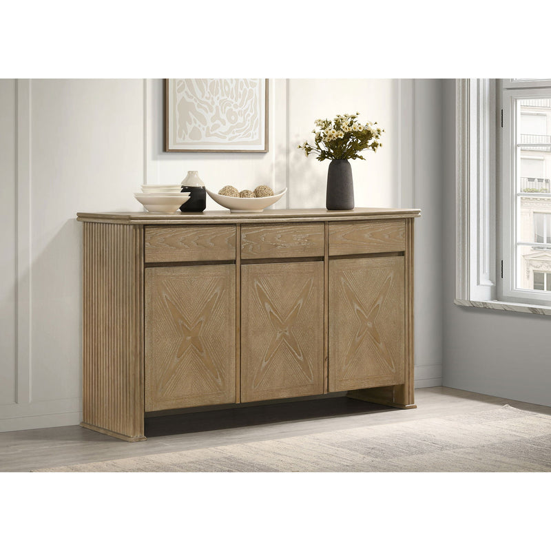 Dreydon - 3 Door Sideboard Server - Light Brown