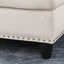 Alger - Wide Left Hand Facing Sofa & Chaise With Ottoman - Beige
