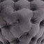 Modern Glam Ottoman With Upholstery And Button Tufted Design