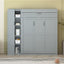 Murphy Wall Bed With Shelves, Wardrobe And LED Lights