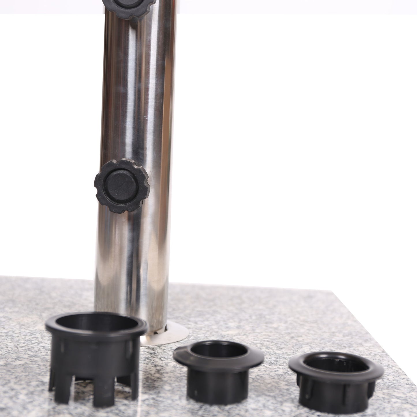 Umbrella Holder Square 55 Lbs Umbrella Base - Natural / Gray