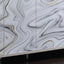 Panos - Console Cabinet - White Marcle / Chrome