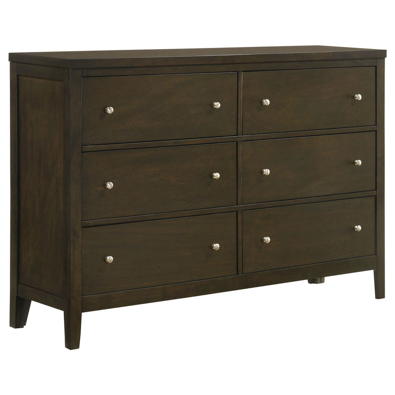 Clement - 4 Piece Queen Bedroom Set With Tufted Headboard - Dark Coffee
