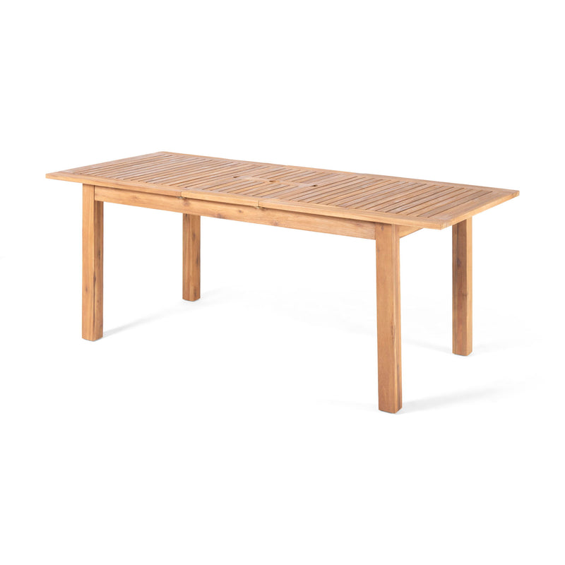 Outdoor Expandable Dining Table With Square Legs