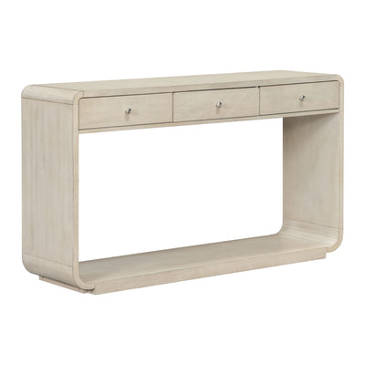Console Table With 3 Drawers And Display Shelf