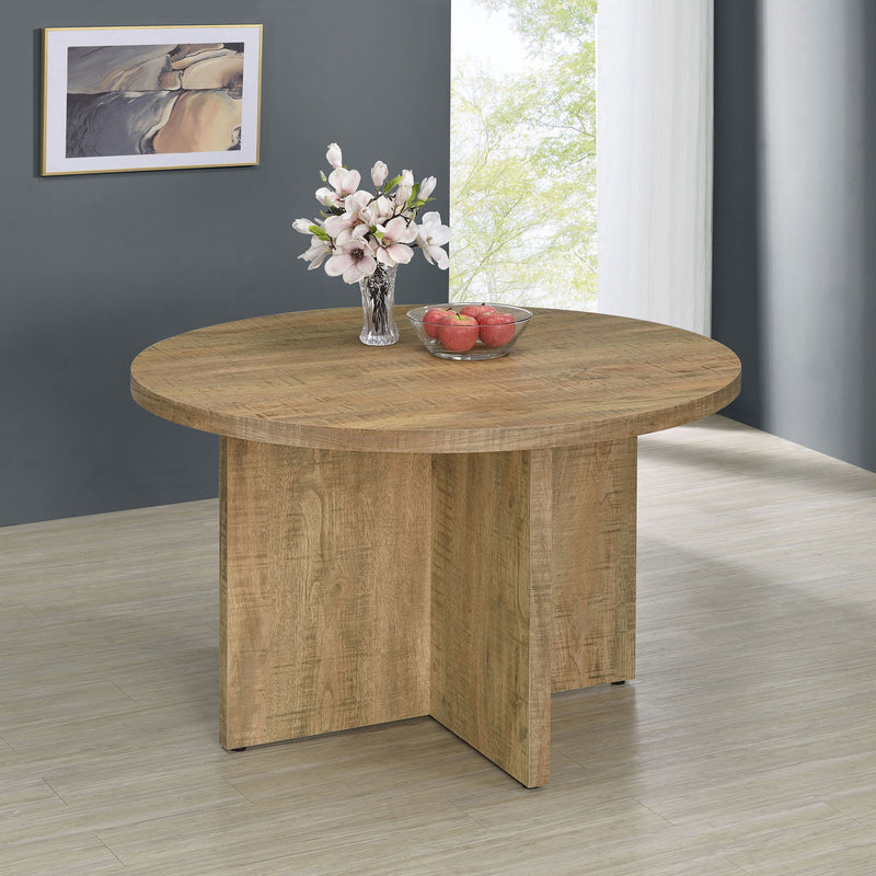 Larrabee - Mesa de comedor redonda - Color mango