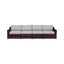Contemporary Outdoor Rattan Wicker Sectional Seating Group With Cushions