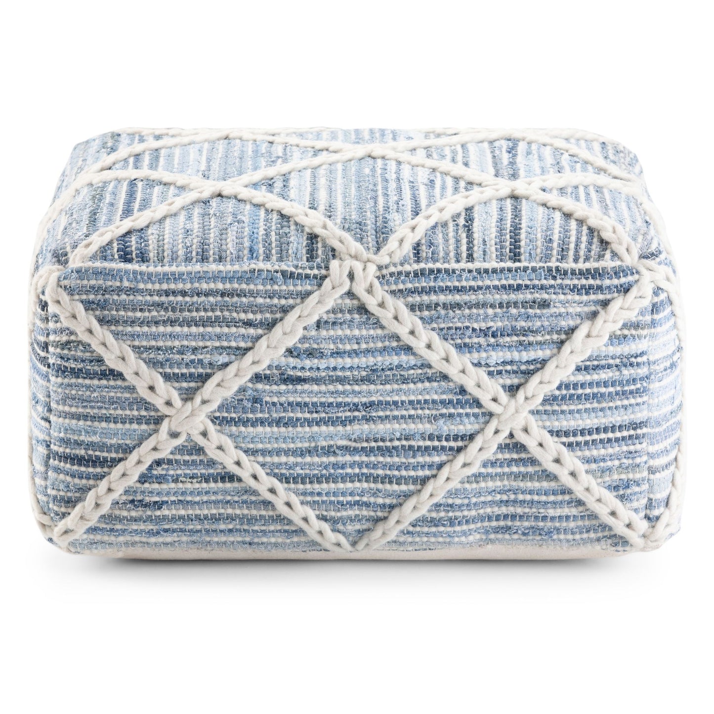 Cowan - Handcrafted Square Pouf